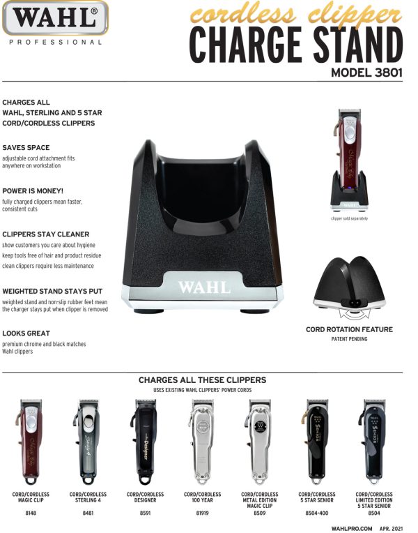 Wahl Cordless Clipper Stand #3801 For Discount