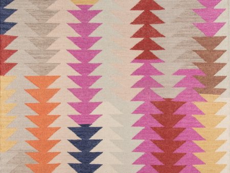 Casual Hand Woven Multicolored Rug Online Sale