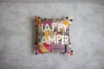 Happy Camper Kantha Pillow Online