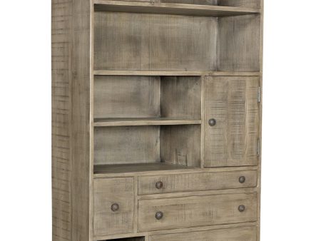 2 Door 5 Drawer Bookcase For Cheap