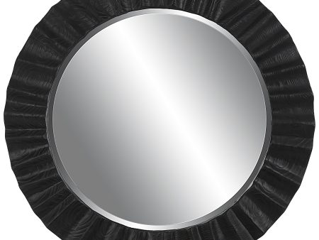 Caribou Dark Espresso Round Mirror Sale