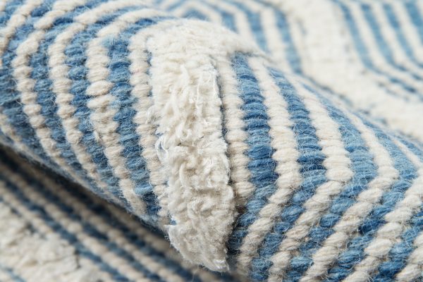 Hand Woven Prince Blue Area Rug Online now