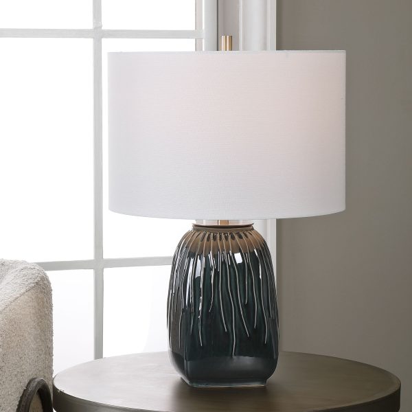 Marimo Deep Teal Table Lamp on Sale