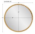 Dandridge Gold Round Mirror Hot on Sale