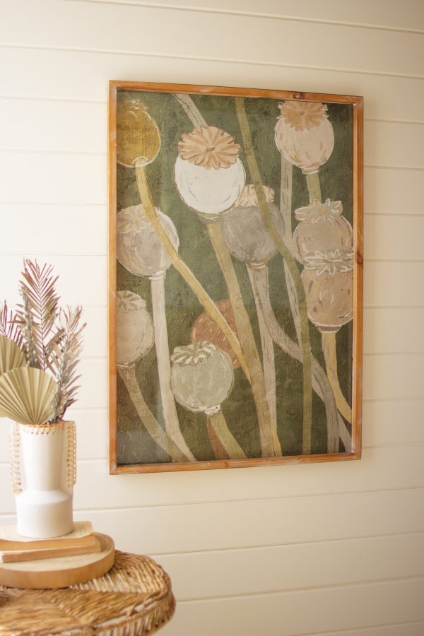 Poppy Print Under Glass Cheap