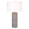 Monolith Gray Table Lamp For Discount