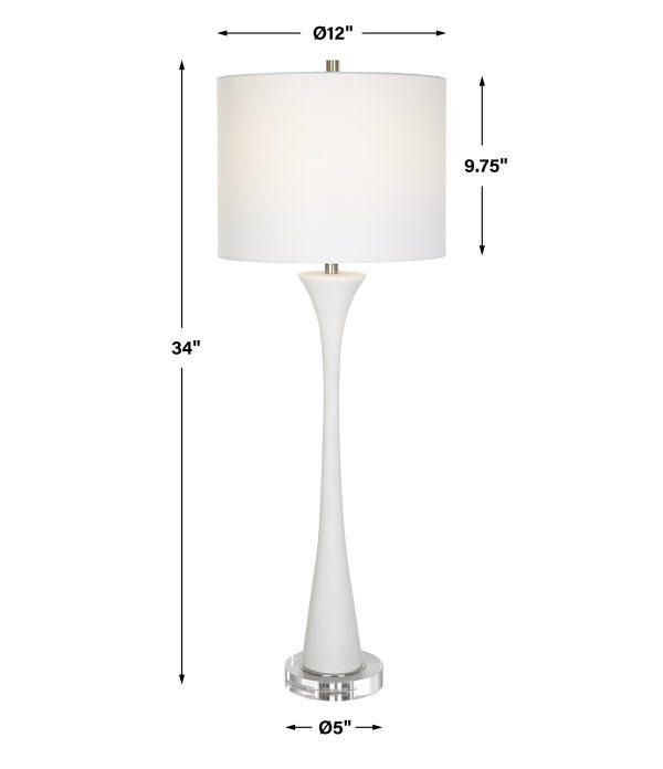 Fountain White Marble Buffet Lamp Sale