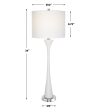 Fountain White Marble Buffet Lamp Sale