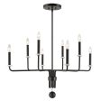 Ebony Elegance 8 Light Chandelier on Sale