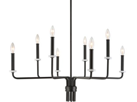 Ebony Elegance 8 Light Chandelier on Sale