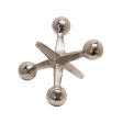 Silver Metal Jacks Decor, 5  Online Sale