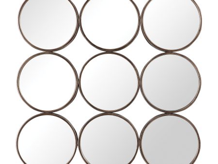 Devet Welded Iron Rings Mirror For Sale