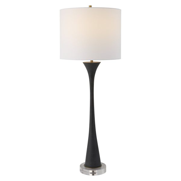 Fountain Black Stone Buffet Lamp For Discount