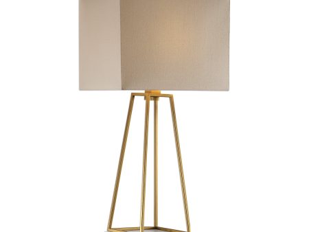 Mackean Metallic Gold Lamp Online Sale