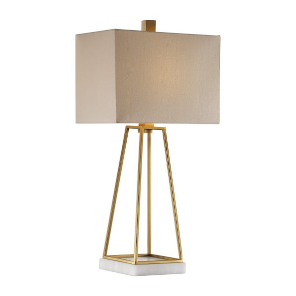 Mackean Metallic Gold Lamp Online Sale