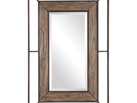 Ward Open Framed Wood Mirror on Sale