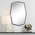 Facet Octagonal Iron Mirror For Sale