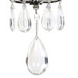 Genie 6 Light Polished Nickel Chandelier Online now