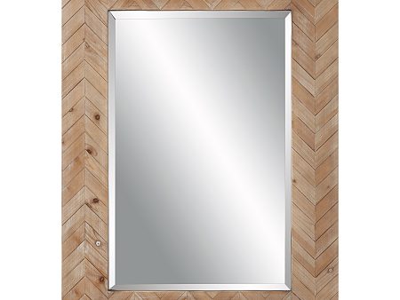 Demetria Wooden Mirror, Small on Sale