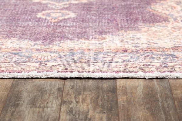 Traditional Machine Made Purple Rug Online