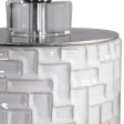 Elyn Glossy White Accent Lamp Fashion