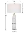 Levadia Matte White Table Lamp For Sale