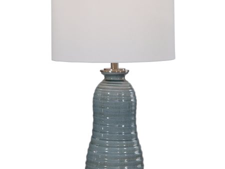 Zaila Light Blue Table Lamp Online