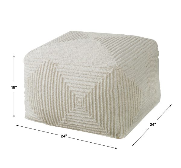 Sovanna Geometric Pouf Online Sale