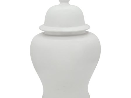 28 H Temple Jar, Matte White Online