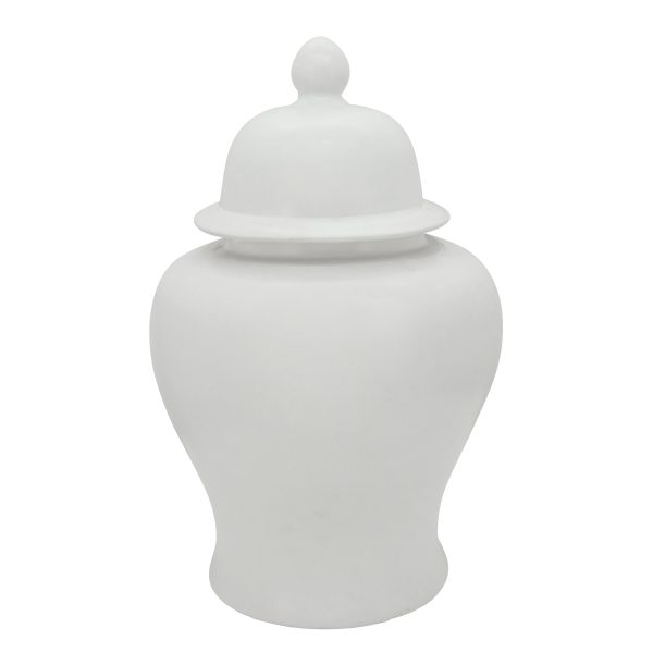 28 H Temple Jar, Matte White Online