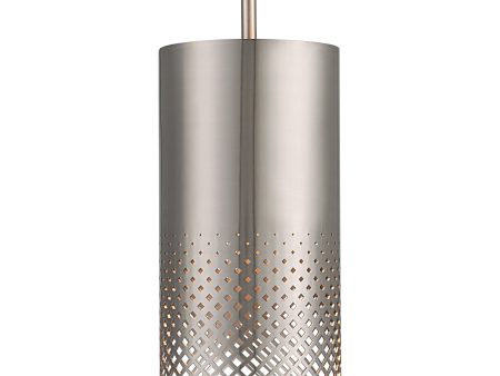 Manheim 1 Light Nickel Cylinder Pendant Discount