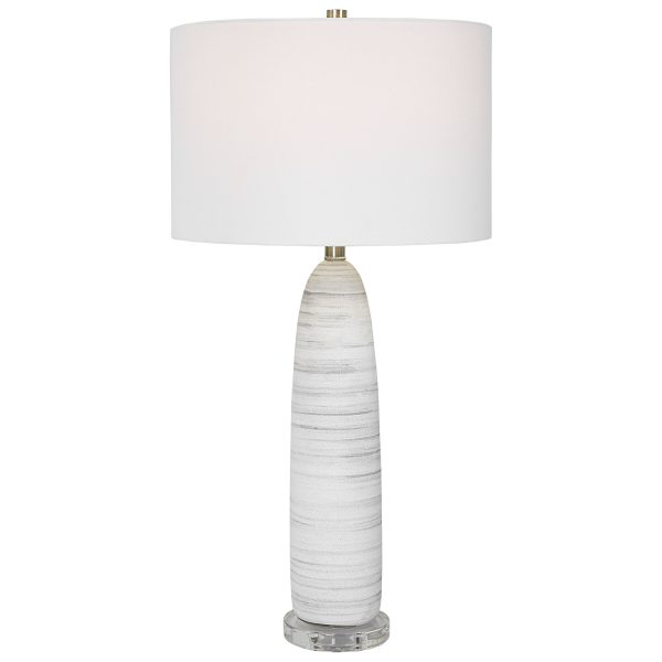 Levadia Matte White Table Lamp For Sale