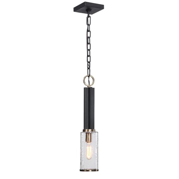 Jarsdel 1 Light Industrial Mini Pendant For Sale