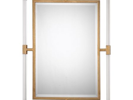 Balkan Modern Gold Wall Mirror on Sale