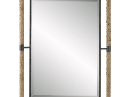 Melville Iron & Rope Mirror For Cheap