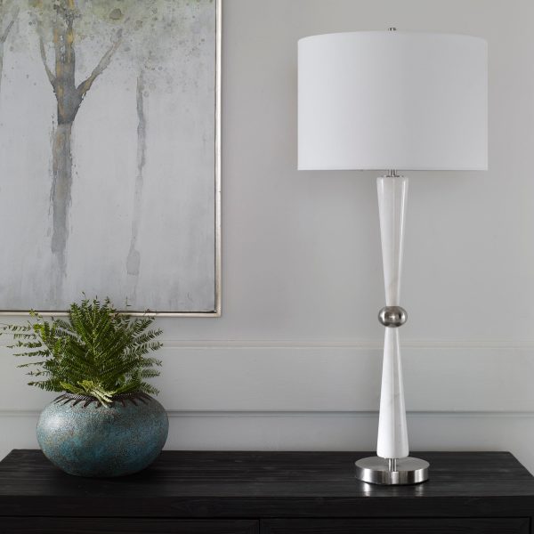 Hourglass White Table Lamp Online