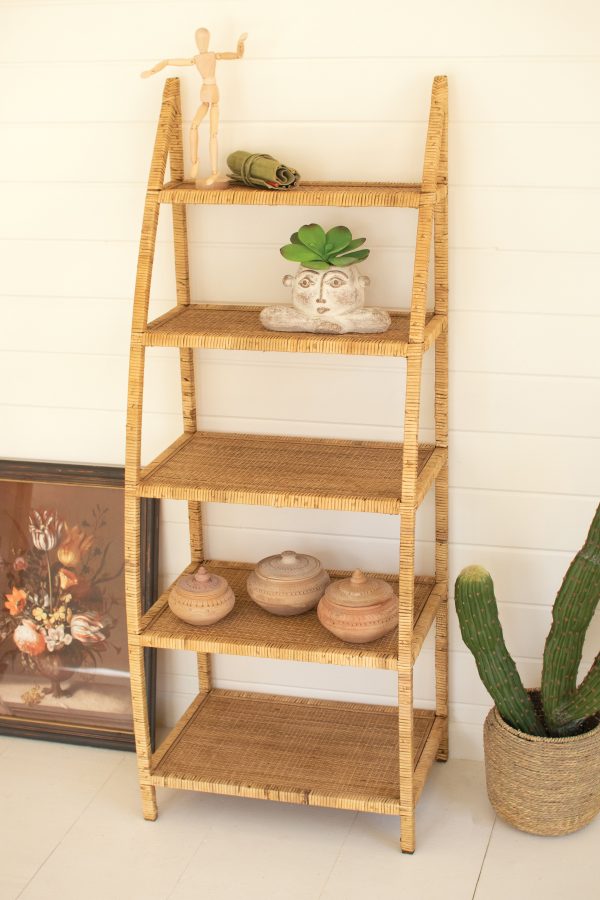 Woven Cane Shelving Unit For Discount