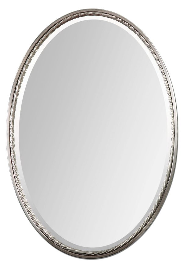 Casalina Nickel Oval Mirror Online Hot Sale