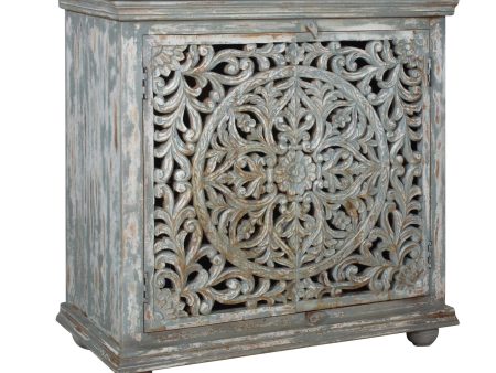 Carved 2 Door Cabinet Online now