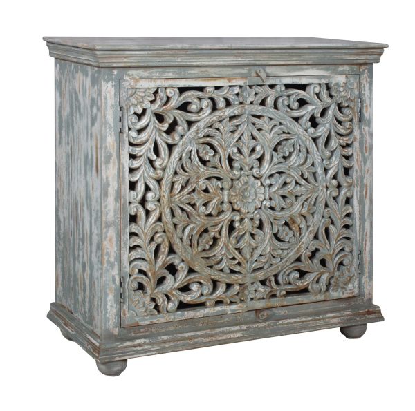 Carved 2 Door Cabinet Online now