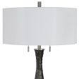 Jothan Frosted Black Table Lamp Cheap