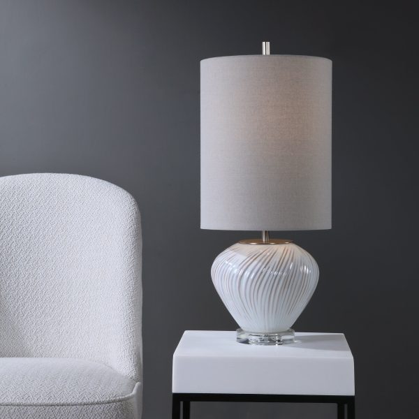 Lucerne White Buffet Lamp For Discount