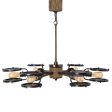 Gavia 6 Light Dark Brass Chandelier For Discount