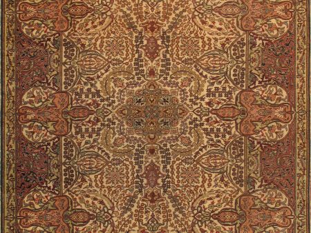 Antique Kysery Hand-Knotted Wool Ivory Area Rug  7  8  X 11  4  Online Sale