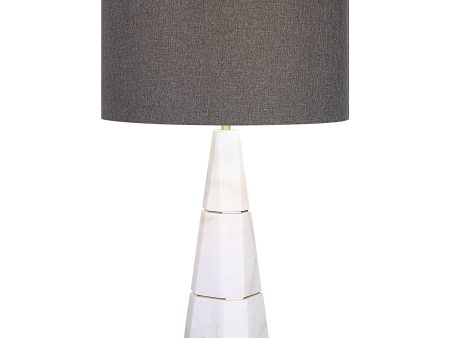 Citadel White Marble Table Lamp on Sale