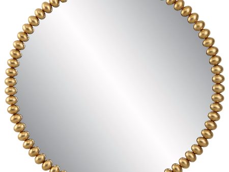 Byzantine Round Gold Mirror For Cheap