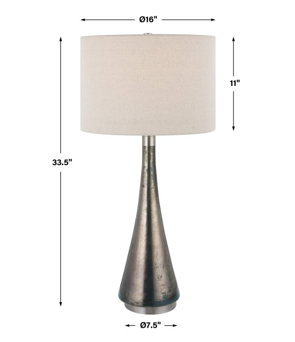 Contour Metallic Glass Table Lamp Cheap