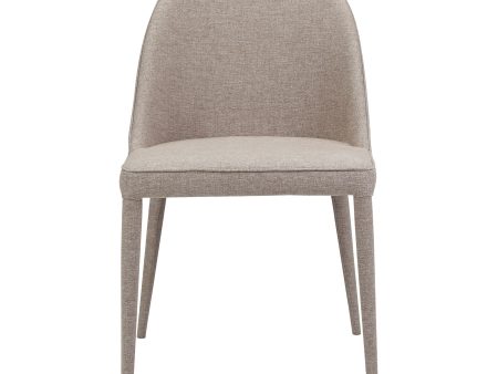 Burton Fabric Dining Chair Light Grey-M2 Online Sale