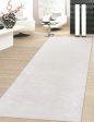 Edgy Collection Hand-Tufted Beige Silk & Wool Runner Rug- 2  6  X  8  0  Sale