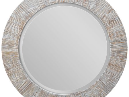 Repose Whitewash Round Mirror Online